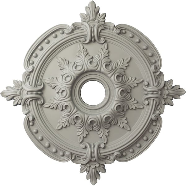 Ekena Millwork Benson Classic Medallion (Canopies up to 6 1/2"), 28 3/8"OD x 3 3/4"ID x 1 5/8"P, Pot of Cream CM28BEPCF - main